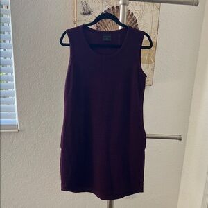 Chic Sleeveless Plum Mini Dress